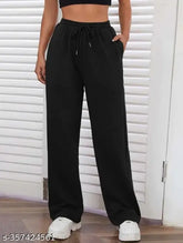 Cotton blend Pant joggers plain dori - Solid, comfortable, and versatile men's casual pants from India